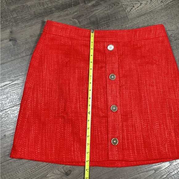 DKNY Scarlet Red Skirt size 14 NWOT - Picture 3 of 6